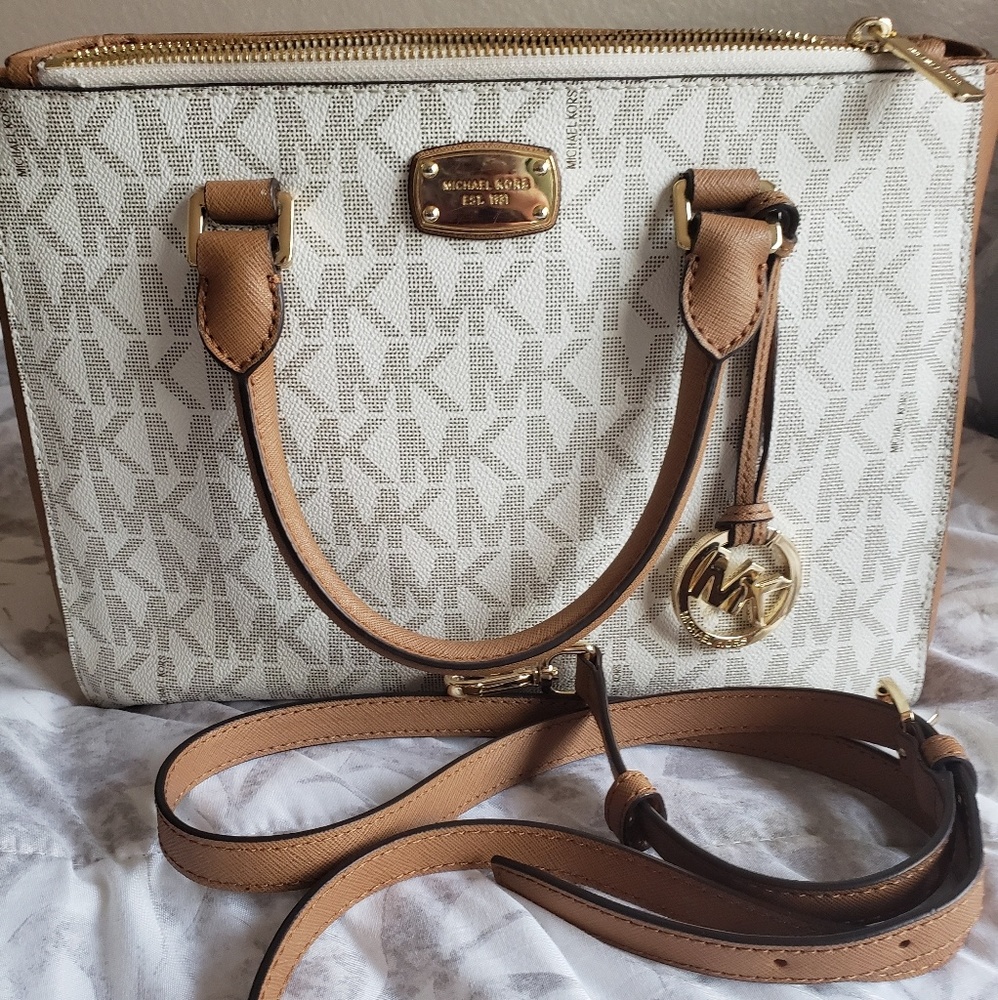 SALE!! Michael Kors white satchel